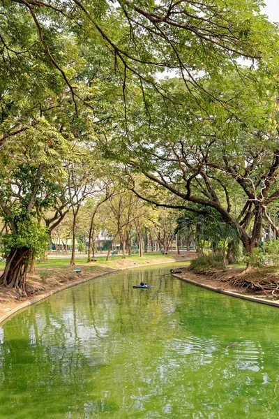 Πάρκο Lumphini Επίσης Lumpiniorlumpinee Στην Περιοχή Pathum Wan Μπανγκόκ Ταϊλάνδη — Φωτογραφία Αρχείου