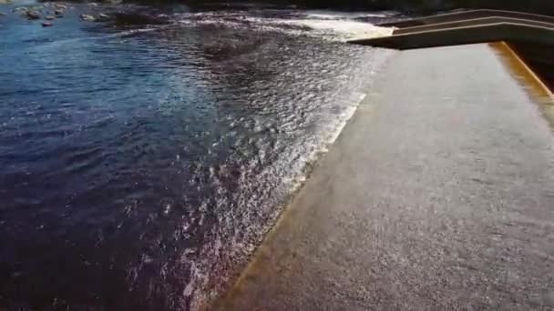 Tees Nehri Barnard Şatosu Nun Yanında Yaz Teesdale County Durham — Stok video