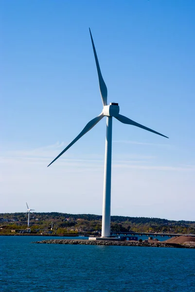 Eolian Field Wind Turbines North Sea Wind Turbine Alternatively Referred — Stock Photo, Image