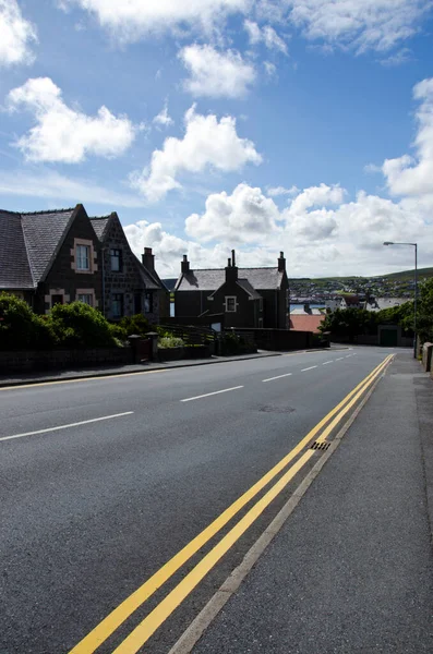 View Lerwick Fastlandet Shetland Skottland Storbritannien — Stockfoto