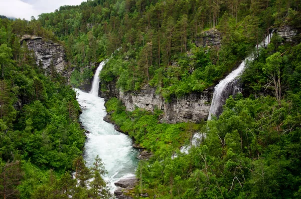 挪威的瀑布Geiranger — 图库照片
