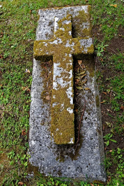Cimitero Nel Cortile Della Chiesa Burford Bellissimo Villaggio Medievale Nell — Foto Stock