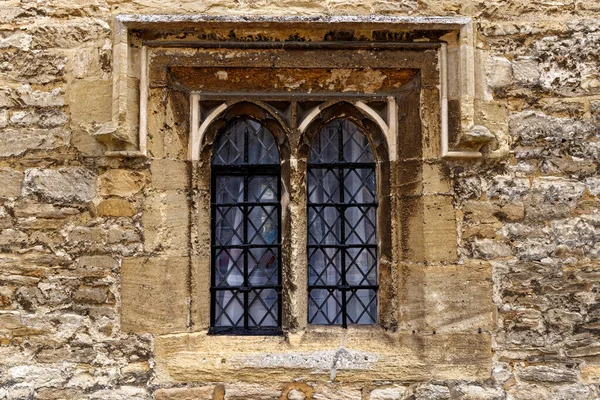 Ancienne Fenêtre Gros Plan Beau Village Pittoresque Burford Cotswold Angleterre — Photo