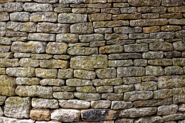 Fondo Muro Piedra Seca Construido Con Piedra Cotswold Burford Cotswolds — Foto de Stock