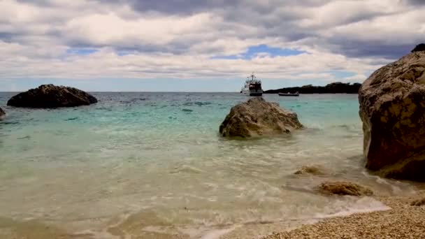 Cala Biriala Baunei Ogliastra Famosa Playa Italia Cerdeña Provincia Nuoro — Vídeos de Stock