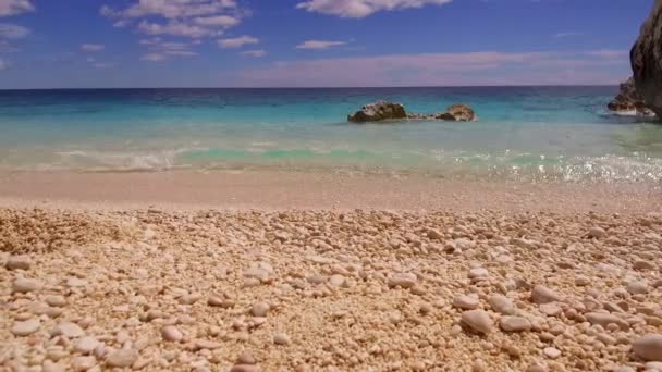 Cala Mariolu Híres Strand Olaszország Szardínia Nuoro Tartomány Orosei Öböl — Stock videók