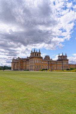 İngiltere, Woodstock 'taki Blenheim Sarayı. Winston Churchill 'in doğduğu yer ve Marlborough Düklerinin evi - 1 Ağustos 2020