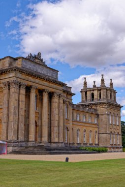 İngiltere, Woodstock 'taki Blenheim Sarayı. Winston Churchill 'in doğduğu yer ve Marlborough Düklerinin evi - 1 Ağustos 2020