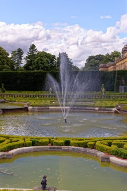 İngiltere, Woodstock 'taki Blenheim Sarayı. Winston Churchill 'in doğduğu yer ve Marlborough Düklerinin evi - 1 Ağustos 2020