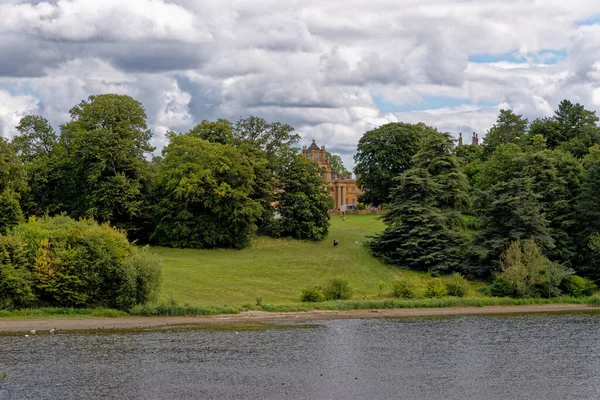 Blenheim Palace Gardens Parkosított Park Woodstock Oxfordshire England — Stock Fotó