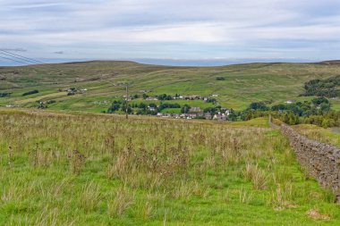 Tarlalar üzerinde manzara - Durham İlçesi - Birleşik Krallık