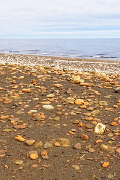 Praia Rochosa Dawdon Perto Seaham Costa Património Durham County Durham — Fotografia de Stock