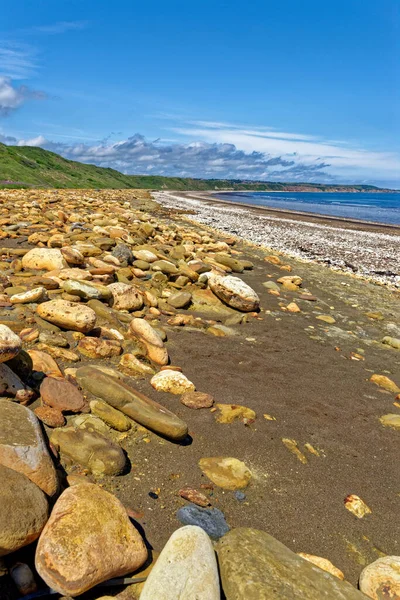 Skalnatá Pláž Dawdonu Seahamu Pobřeží Durhamského Dědictví County Durham England — Stock fotografie