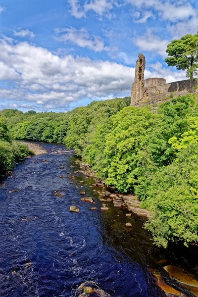 Barnard Castle Teesdale County Durham Verenigd Koninkrijk Ruïnes Van Het — Stockfoto