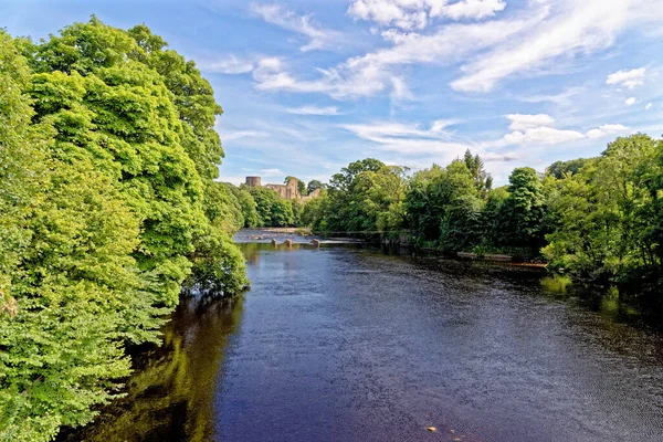 Barnard Castle Teesdale Durham County Ngiltere 12C Norman Şatosunun Kalıntıları — Stok fotoğraf