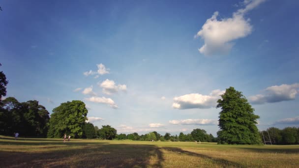 Reino Unido Tiempo Soleado Con Cielos Azules Claros Prospect Park — Vídeos de Stock