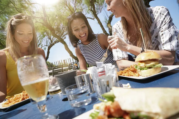 Musim Panas Makan Siang Dengan Teman Teman — Stok Foto