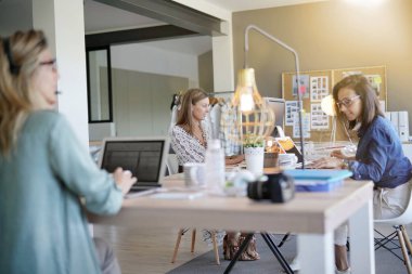 Çalışma alanı ortak çalışma iş kadınları