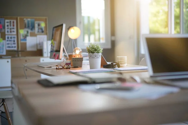 Vista Escritório Trabalho Vazio — Fotografia de Stock