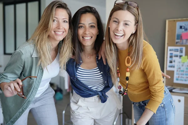 Portrait Successful Young Businesswomen Work — Stock Photo, Image