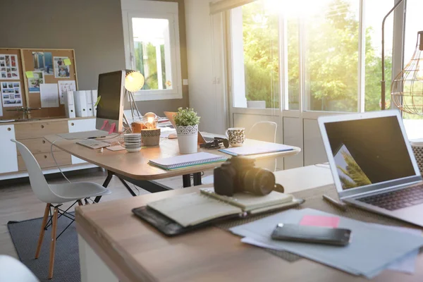 Blick Auf Leeres Working Büro — Stockfoto