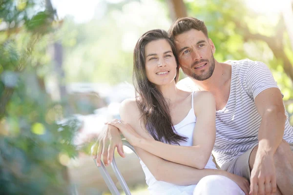 Retrato Pareja Años Día Verano —  Fotos de Stock