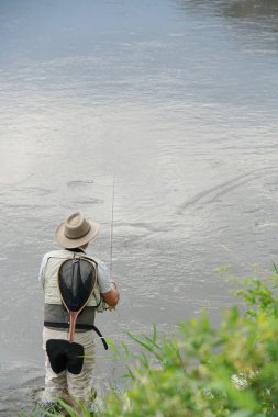 Balıkçı flyfishing Montana Nehri devlet