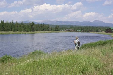 Balıkçı flyfishing Idaho nehir devlet