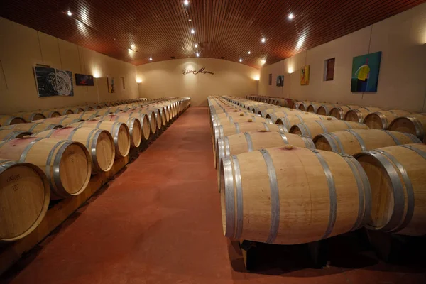 View Wine Barrels Winery — Stock Photo, Image