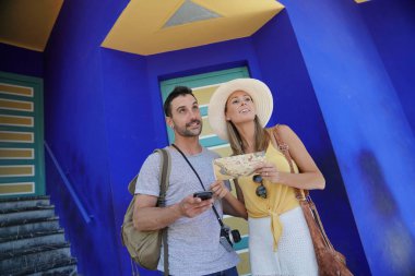 Fas'ta çarpıcı Majorelle Bahçeleri keşfetmek Çift