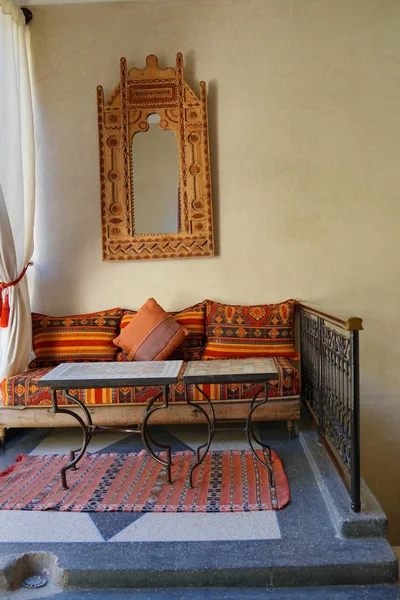 Traditionele Marokkaanse Woonruimte Marrakech Riad — Stockfoto