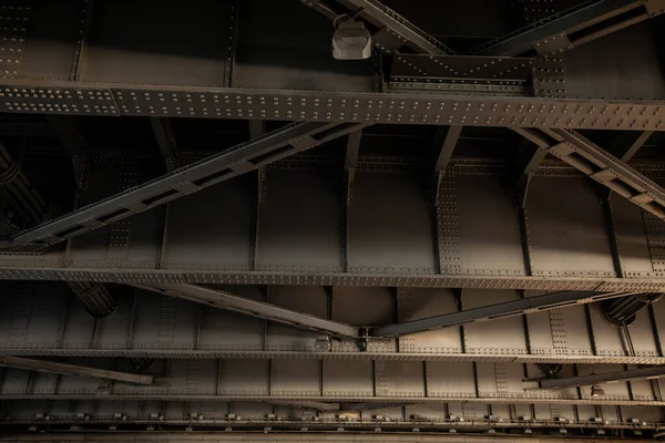 Büyük Demir Köprünün Kısmının Ayrıntıları Arkaplan — Stok fotoğraf