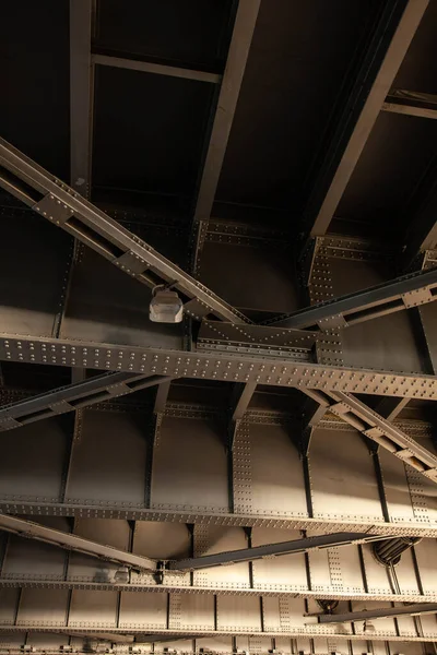 Büyük Demir Köprünün Kısmının Ayrıntıları Arkaplan — Stok fotoğraf