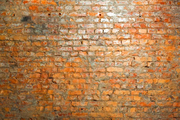 Стена Красного Кирпича Стиле Винатажа — стоковое фото