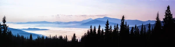 Visa Från Dragobrat Ski Resort Mount Hoverla 2061M Högsta Berg — Stockfoto