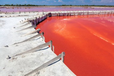Ukrayna 'da doğal tuz çıkarma havuzu..