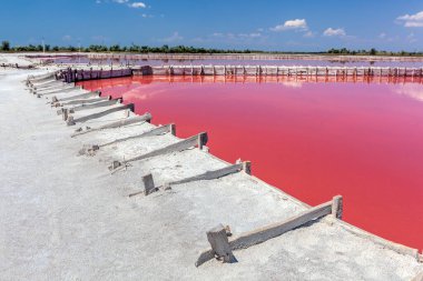 Ukrayna 'da doğal tuz çıkarma havuzu..