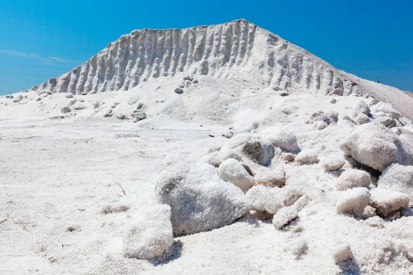 Montagne Sel Naturel Après Processus Vaporation — Photo