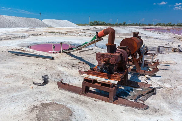 Verdampfungspumpe Zur Salzgewinnung Der Ukraine — Stockfoto