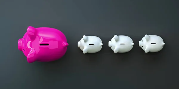 Piggy Bank Ušetřit Peníze Investice — Stock fotografie