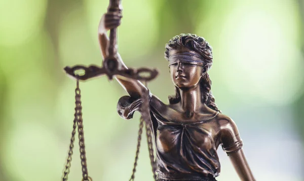 Igazságügyi Szobor Lady Justice Vagy Iustitia Justitia Igazságosság Római Istennője — Stock Fotó