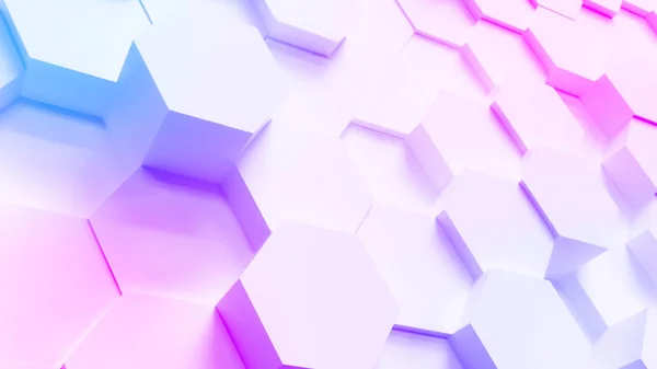 Multi Color Technology Hexagon Pattern Background — Stock Photo, Image