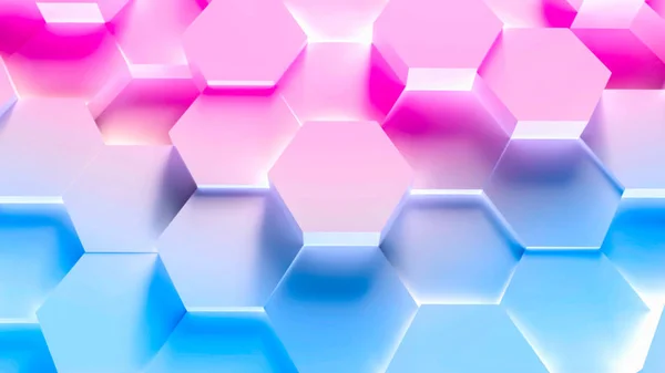 Colorful Technology Hexagon Pattern Background — Stock Photo, Image