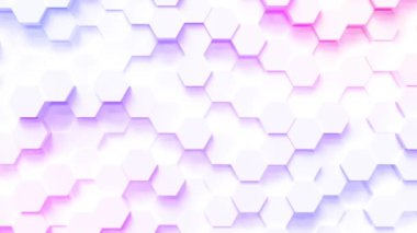 hareketli teknoloji altıgen desen arka plan - 4 k sorunsuz döngü