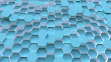 bilim-kurgu teknolojisi altıgen desen arka plan - 4 k Uhd sorunsuz döngü