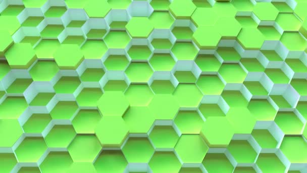 Scifi Teknik Hexagon Mönster Bakgrund Uhd Sömlös Loop — Stockvideo