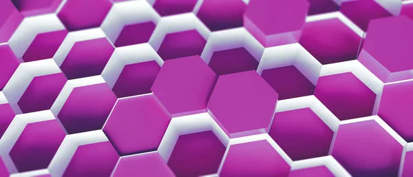 technology hexagon pattern background - 3d rendering