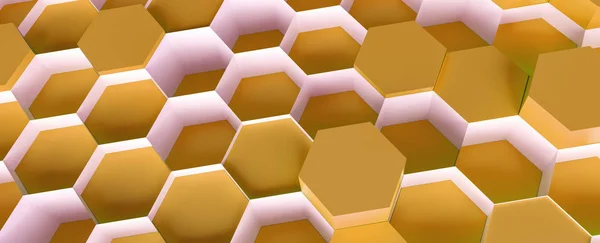 Technology Hexagon Pattern Background Rendering — Stock Photo, Image