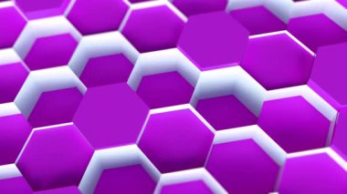 renk teknoloji altıgen desen arka plan - 4 k Uhd sorunsuz döngü