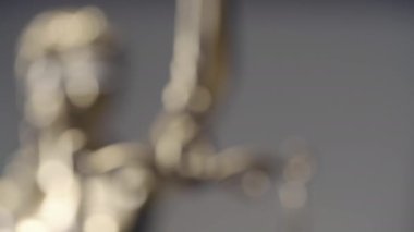 Bayan adalet heykeli-Bayan Adalet veya ıustita adalet Roma tanrıçası-Dolly zoom çekim yakın
